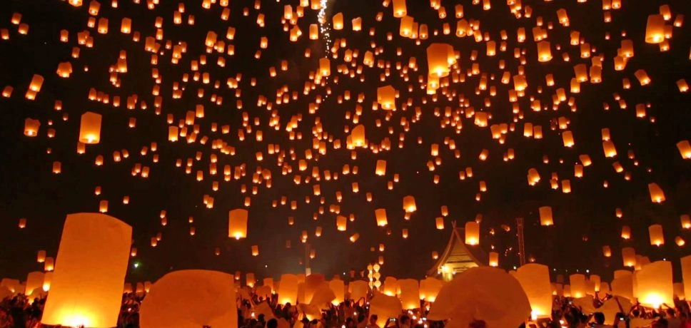 Spectacol de lumini la Festivalul Lampioanelor din China