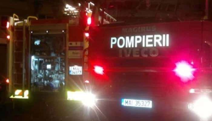 Incendiu într-un bloc: 20 de persoane evacuate de urgență, la Târgoviște