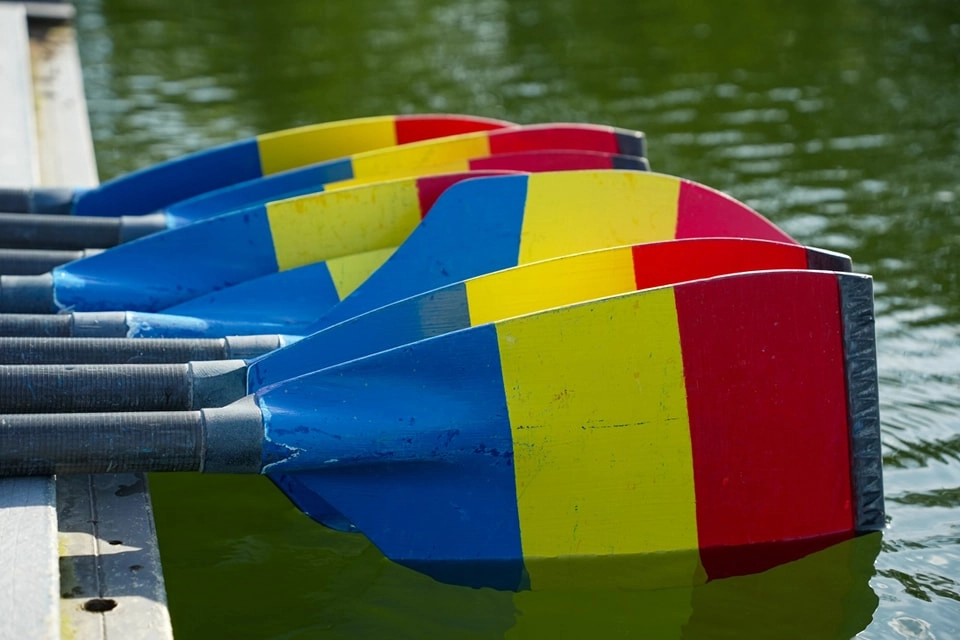 Echipa de patru rame masculin a României, calificată în finala A la Mondialele de Canotaj