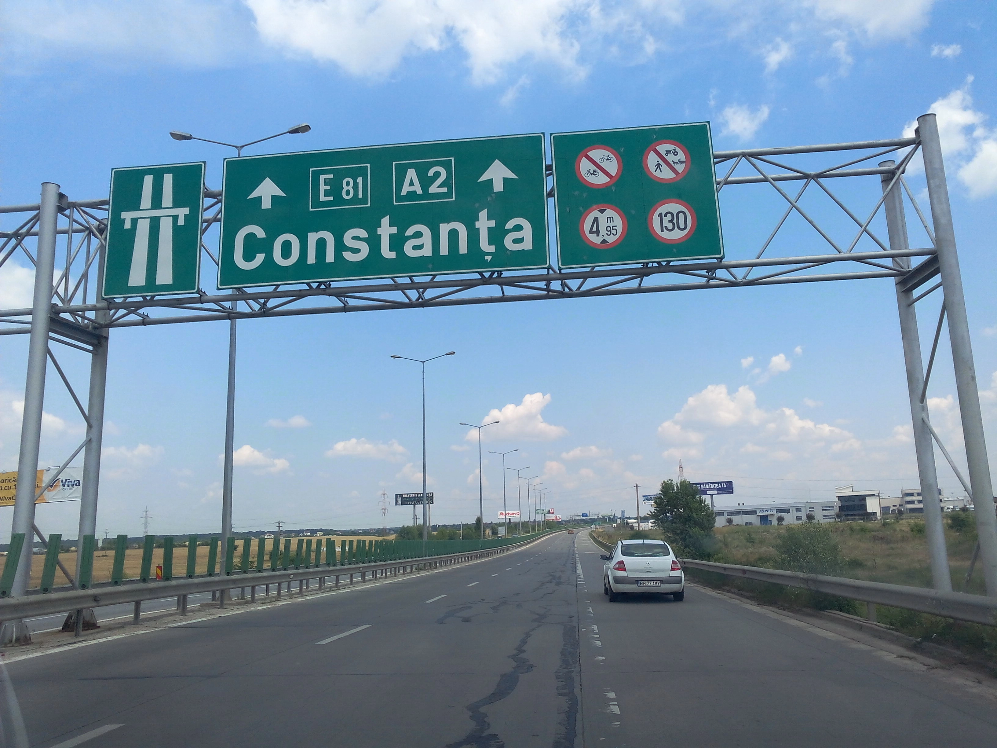 Atenție, șoferi! restricții de trafic pe Autostrada A2 București-Constanța pentru efectuarea unor lucrări