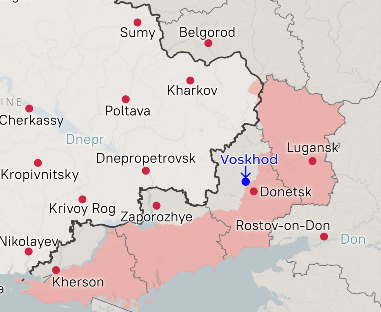 Evoluția pe front - Trupe rusești au fost încercuite în apropiere de Dobropillea, în regiunea Donețk