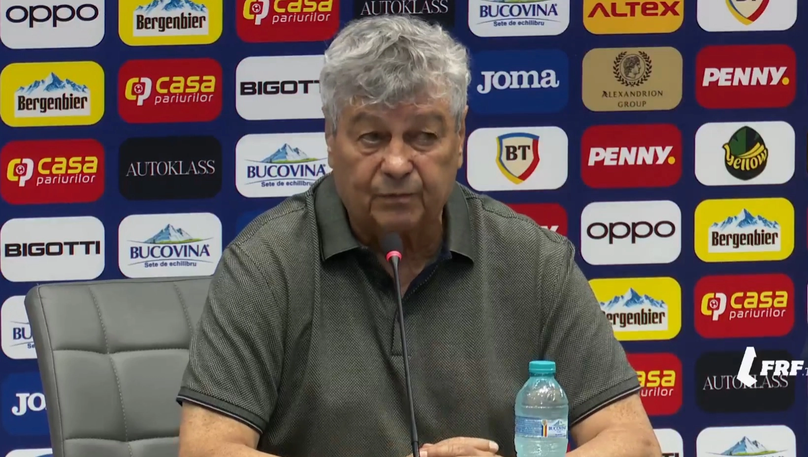 Mircea Lucescu, iritat la conferința de presă înaintea meciului cu Austria