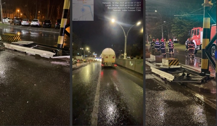 Operaţiuni eşuate de punere pe roţi a cisternei încărcate cu 19 tone de GPL, răsturnată pe marginea unui drum din Vaslui - Există pericolul creării de balans care să producă răsturnarea pe partea opusă