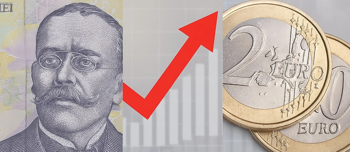 Euro continuă trendul descrescător în raport cu moneda națională. Cursul valutar anunțat de BNR