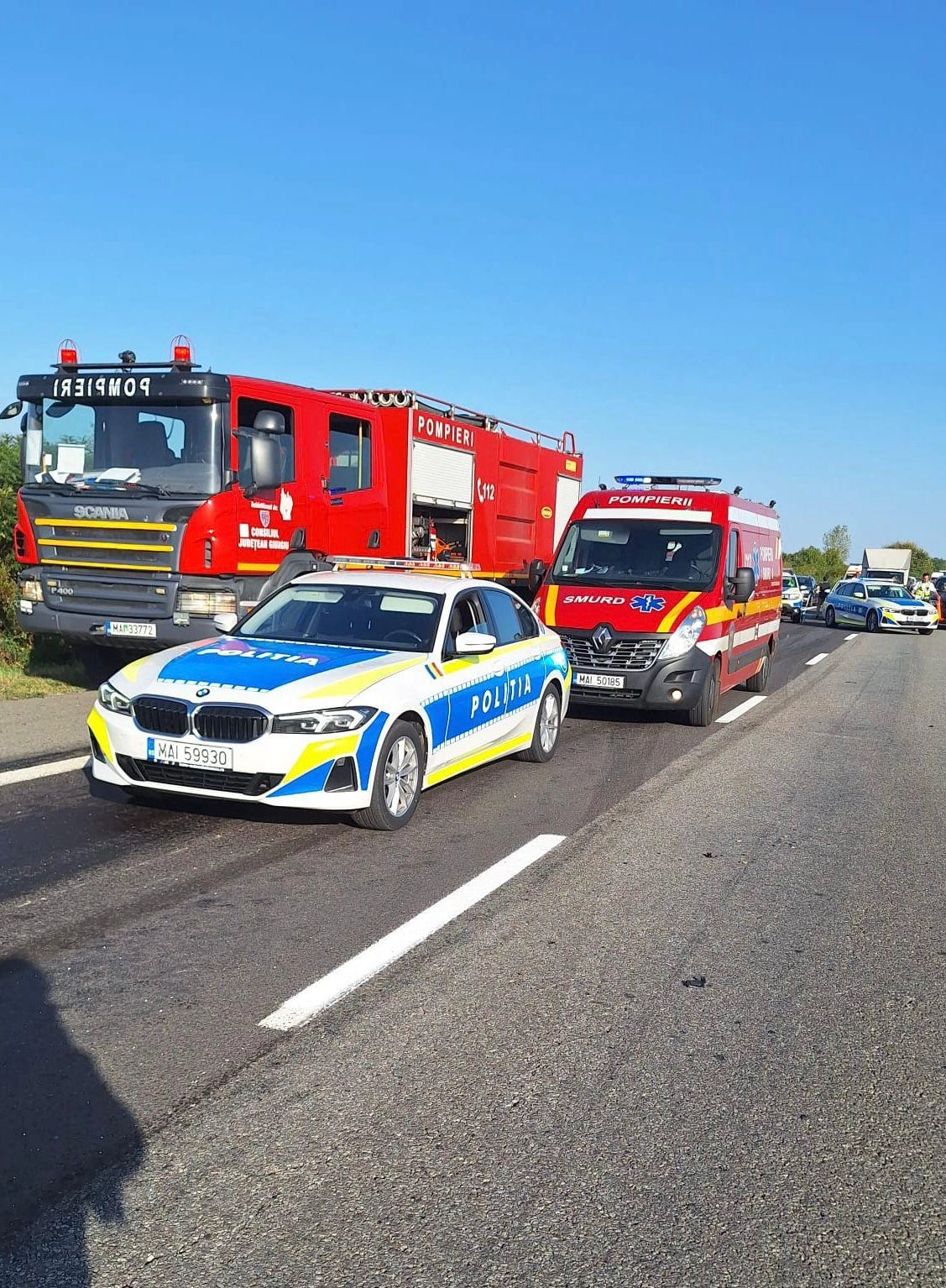 Două femei rănite într-un accident pe DN 15, la Vânători-Neamț