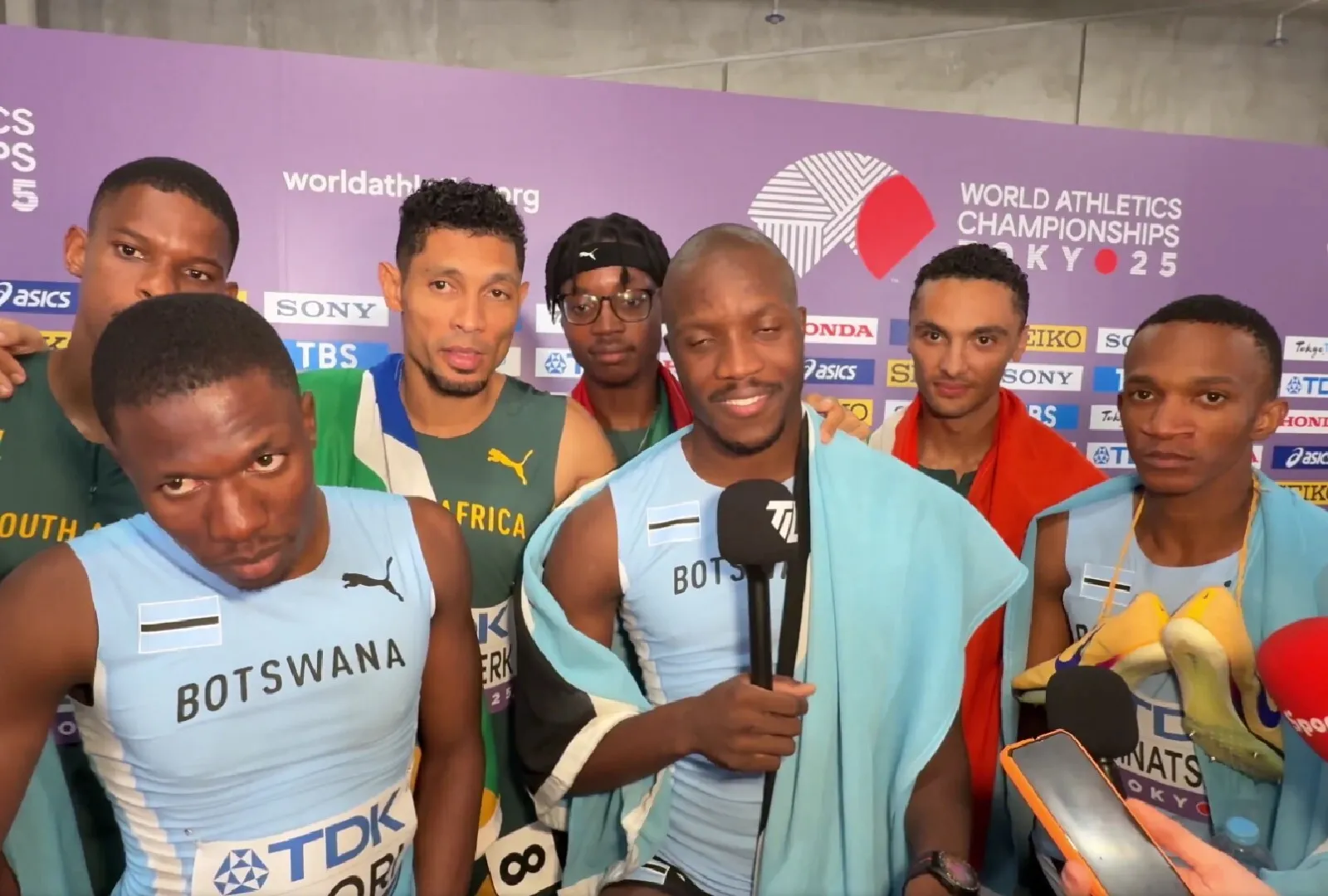 Sărbătoare națională în Botswana după ce echipa de ștafetă a luat aurul la CM de la Tokyo