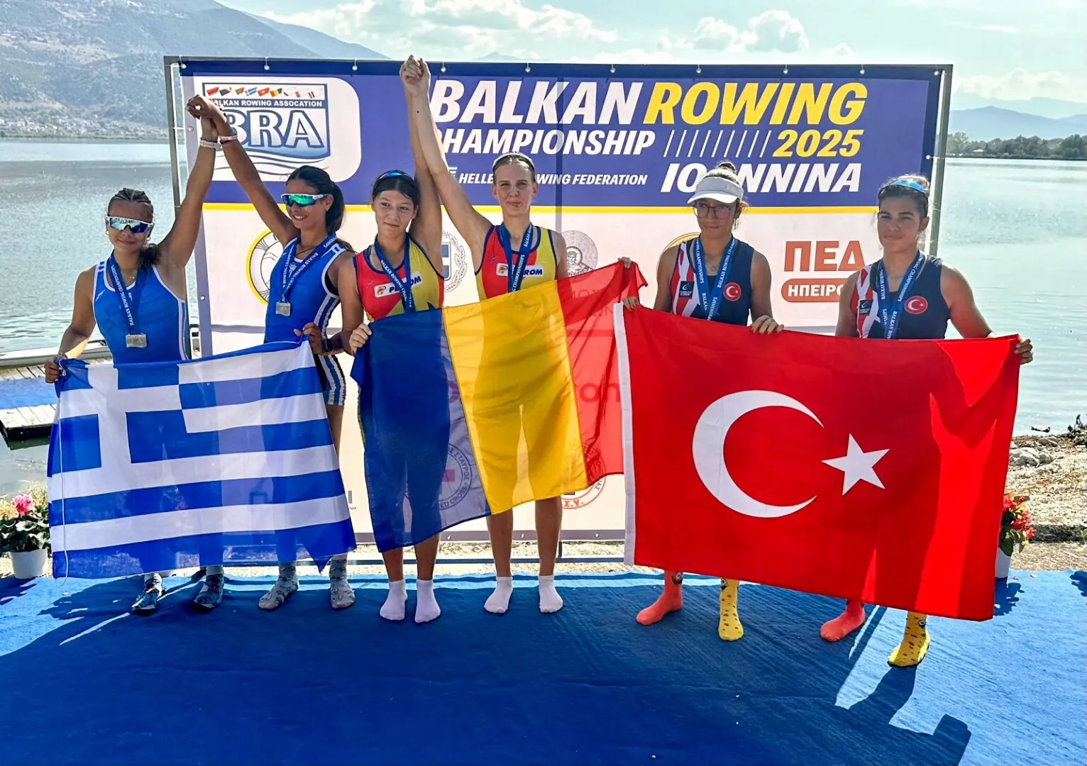 Alte opt medalii pentru România la Campionatele Balcanice de canotaj de la Ioannina