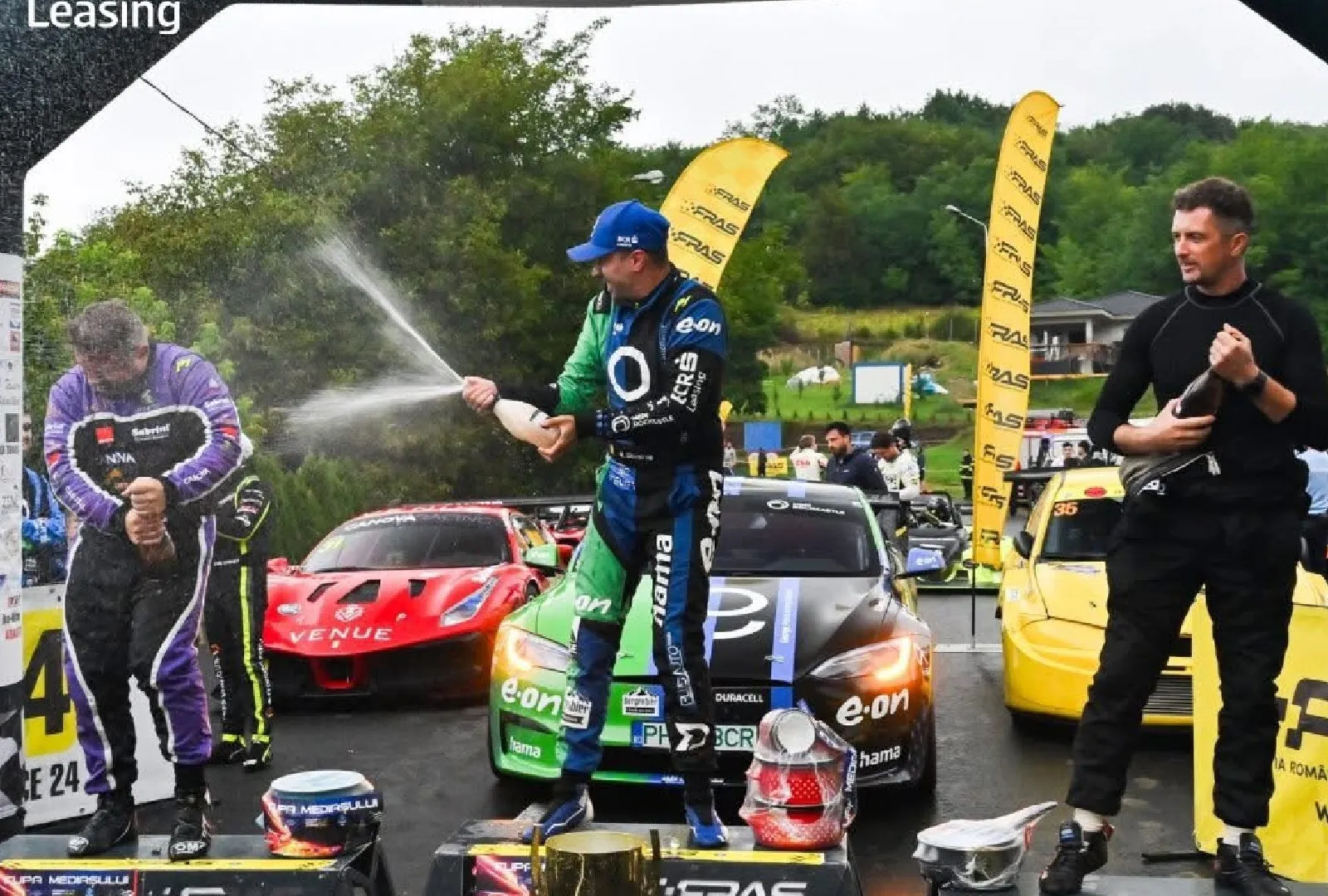 Dominic Marcu e unic. A terminat primul în clasament cu o Tesla fără frâne