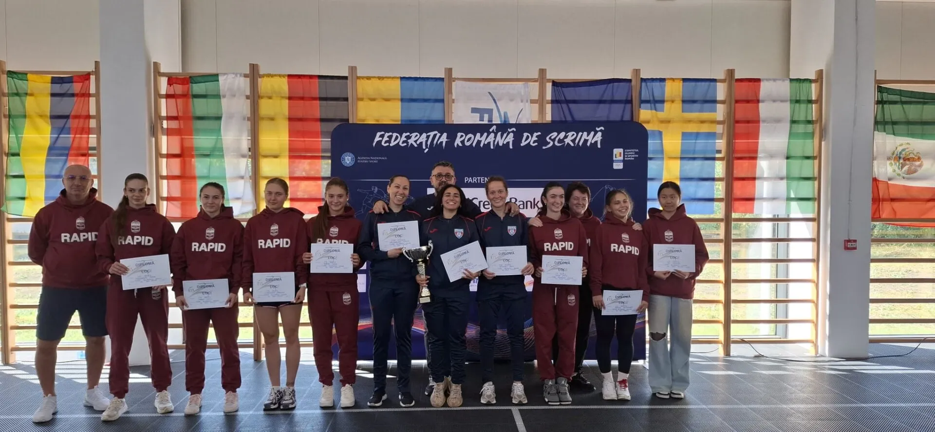 CS Rapid (masculin) şi CSA Steaua (feminin) au câştigat Cupa României la floretă