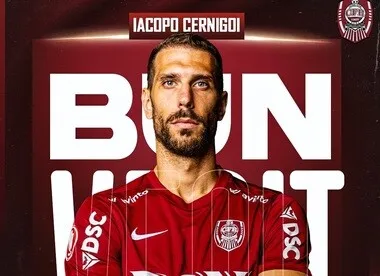 CFR Cluj anunţă venirea atacantului Iacopo Cernigoi