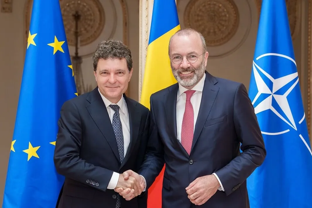 FOTO Președintele României, întrevedere cu Manfred Weber, preşedintele Partidului Popular European