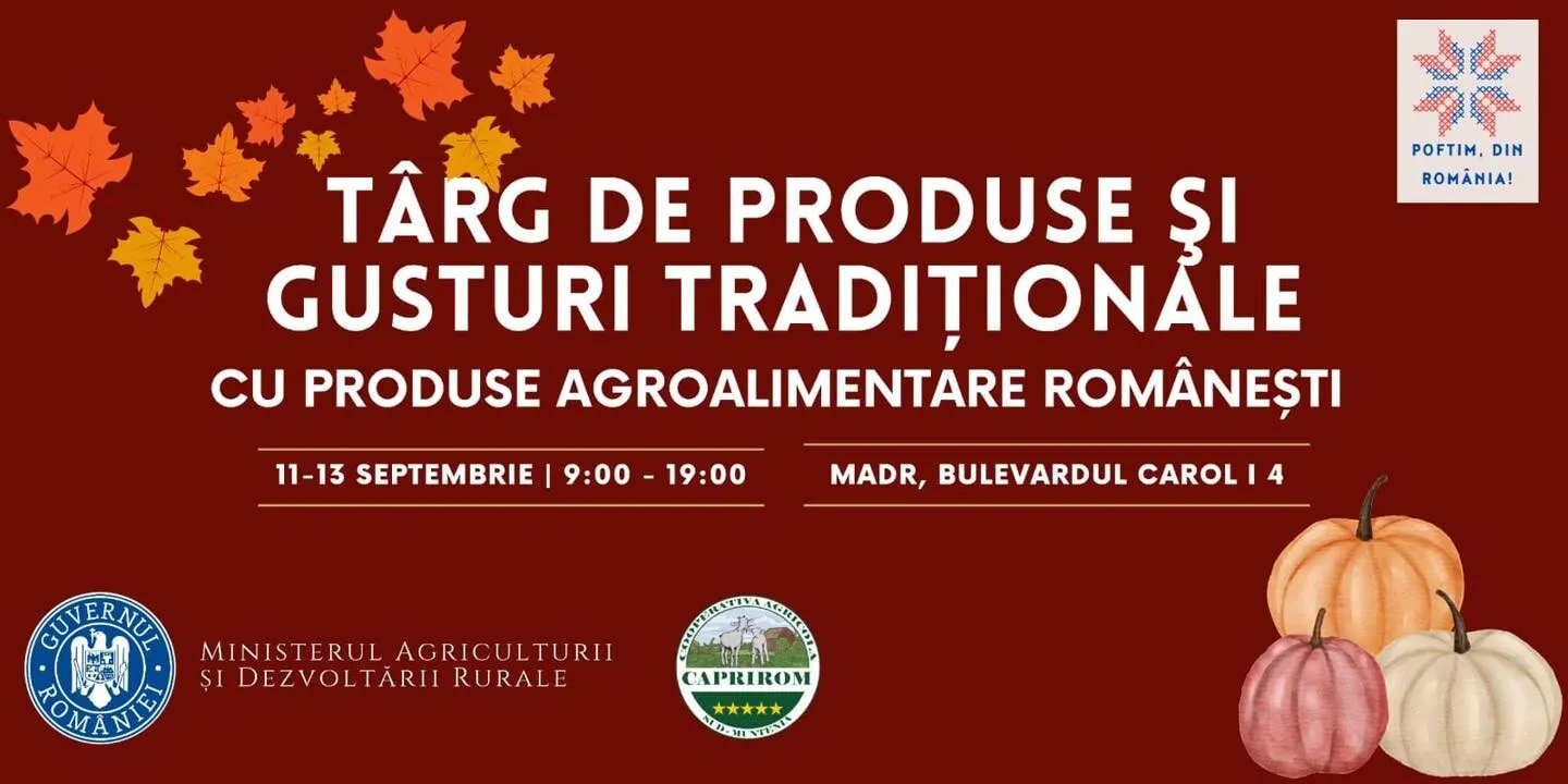 De la magiun de Topoloveni la brânzeturi artizanale. Târg de Produse și Gusturi Tradiționale, la Ministerul Agriculturii