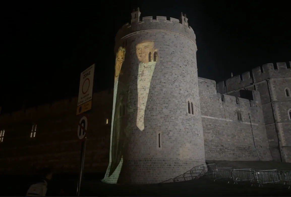 Patru persoane au fost arestate după ce imagini cu Donald Trump şi Jeffrey Epstein au fost proiectate pe castelul Windsor - VIDEO