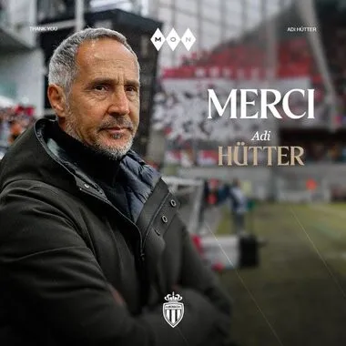 AS Monaco l-a demis pe antrenorul Adi Hütter după o serie de rezultate slabe