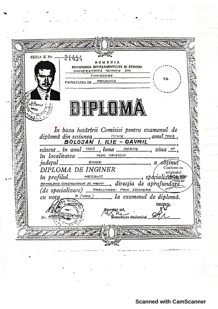 bolojan diploma