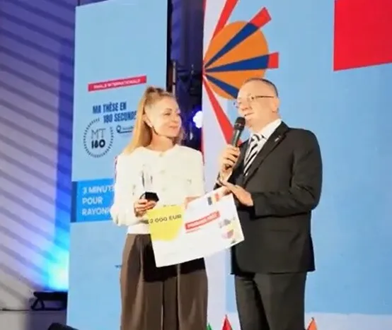 VIDEO Reprezentanta Republicii Moldova a câștigat finala internațională a concursului francofon 'Teza mea de doctorat în 180 de secunde', desfășurată pentru prima dată în România