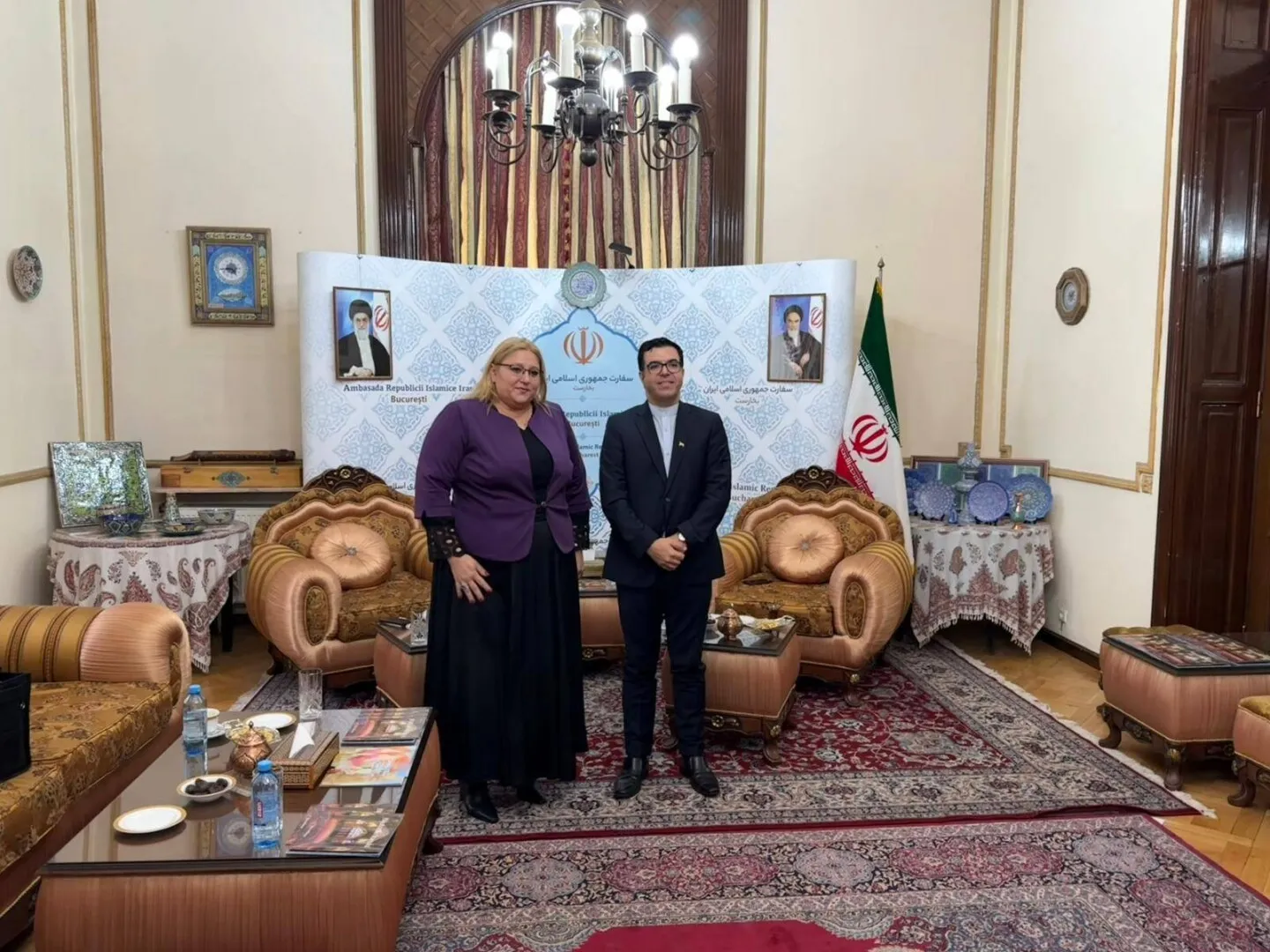 Diana Șoșoacă s-a întâlnit cu ambasadorul Iranului la București