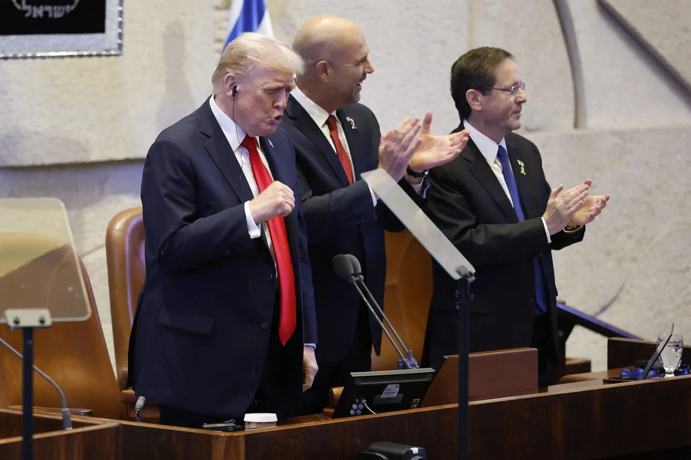 VIDEO Donald Trump, primit ca un star în Kneset - Un colos al istorieii și comparații cu Cirus cel Mare