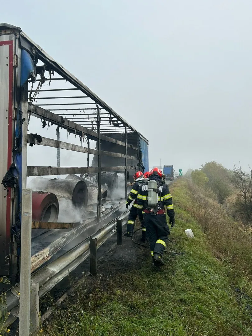 incendiu camion incendiu camion