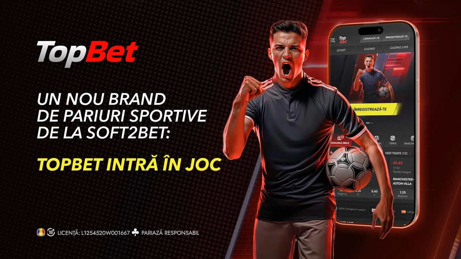 TopBet intră în joc: Noul brand de pariuri sportive marca Soft2Bet din România