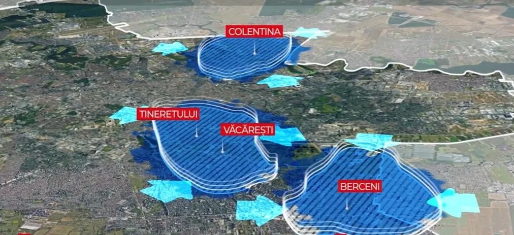 zone inundații București