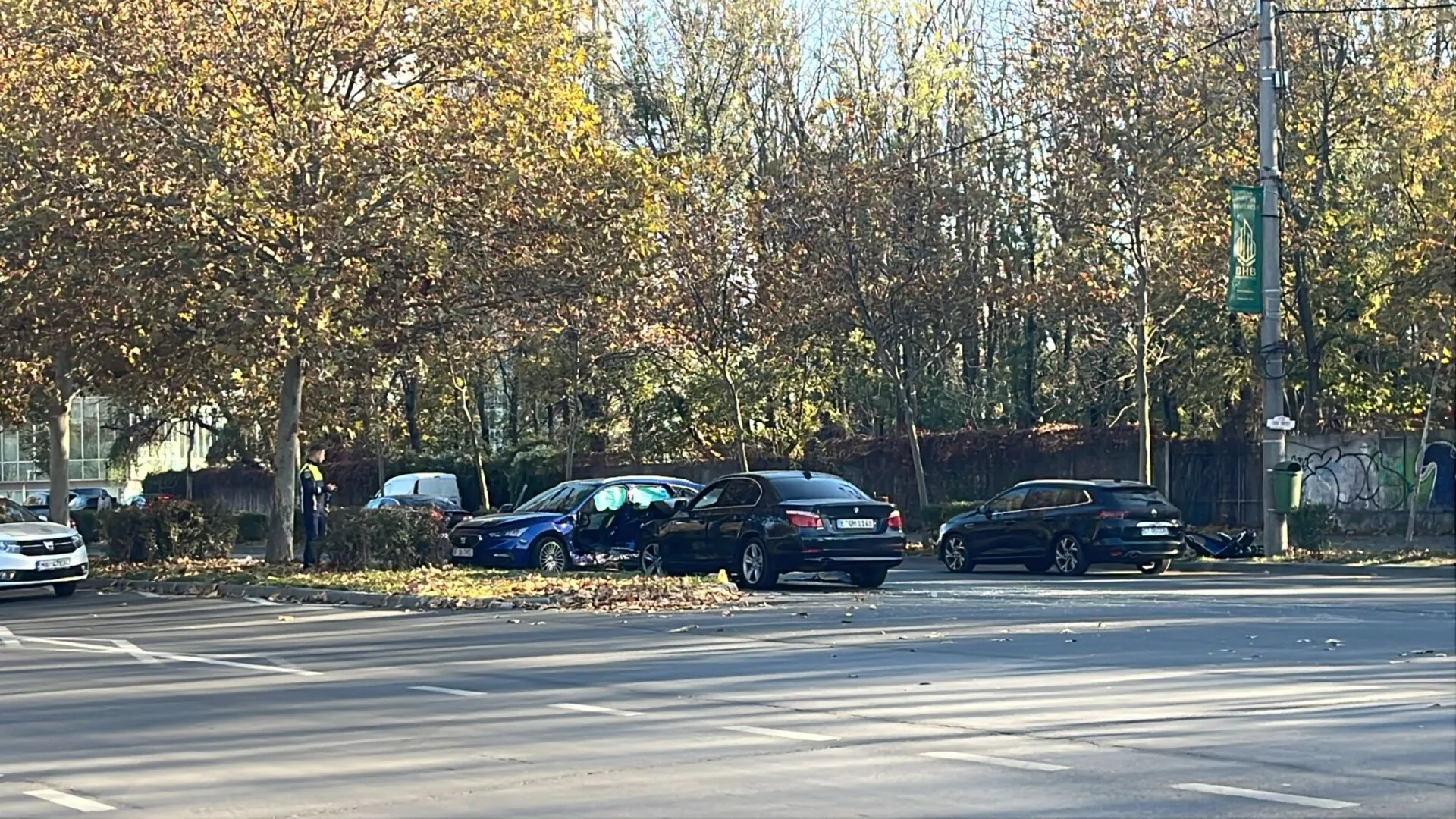 Accident rutier în Capitală: Patru răniți și trafic blocat pe Bd. Poligrafiei