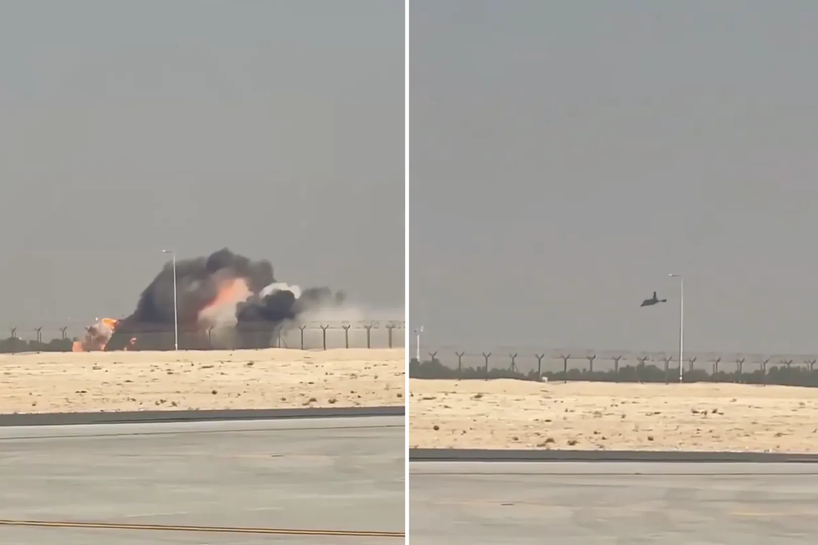 VIDEO Accident șocant la Dubai Air Show: Un avion de luptă s-a prăbușit în timpul demonstrației