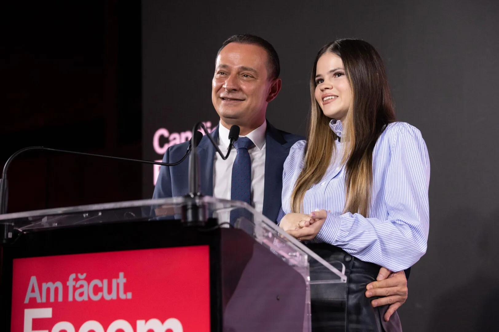 Daniel Băluță și fiica lui