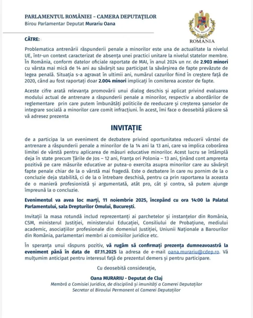 dezbatere raspundere penala minori