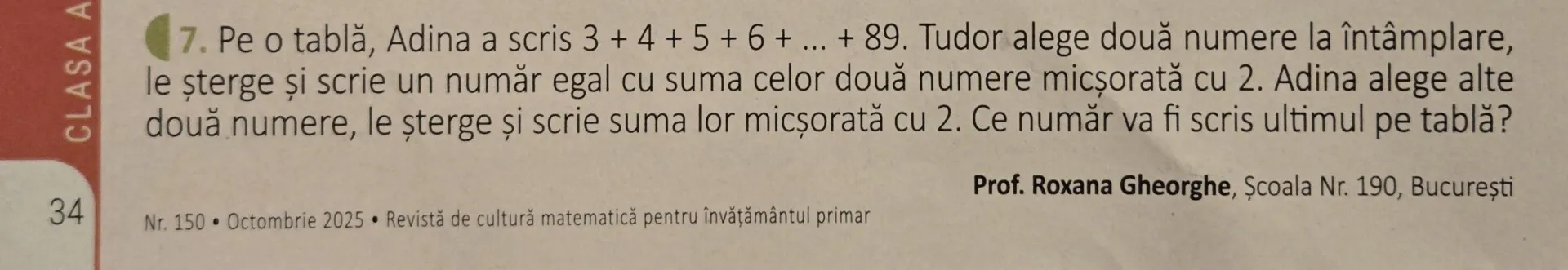 exercitiu matematica