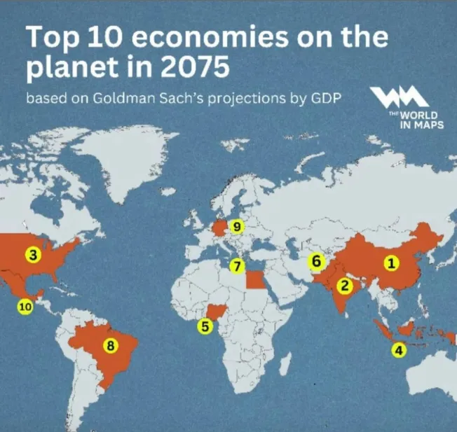 Goldman Sachs prezice o schimbare brutală a ordinii mondiale: Lumea din 2075 va fi total diferită de ceea ce cunoaștem astăzi