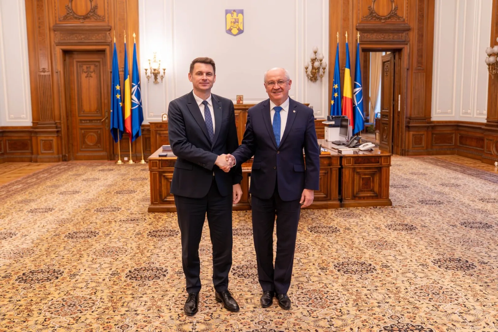 Premierul Republicii Moldova, Alexandru Munteanu, primit la Senat. Mircea Abrudean: Republica Moldova este un exemplu