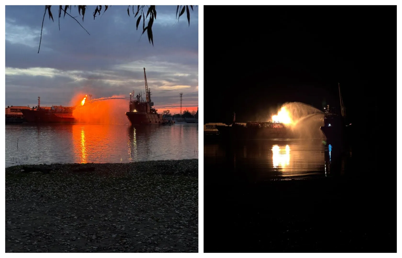 VIDEO Informații de ultimă oră despre nava cu GPL lovită de drone: O navă de mare capacite a fost adusă la fața locului