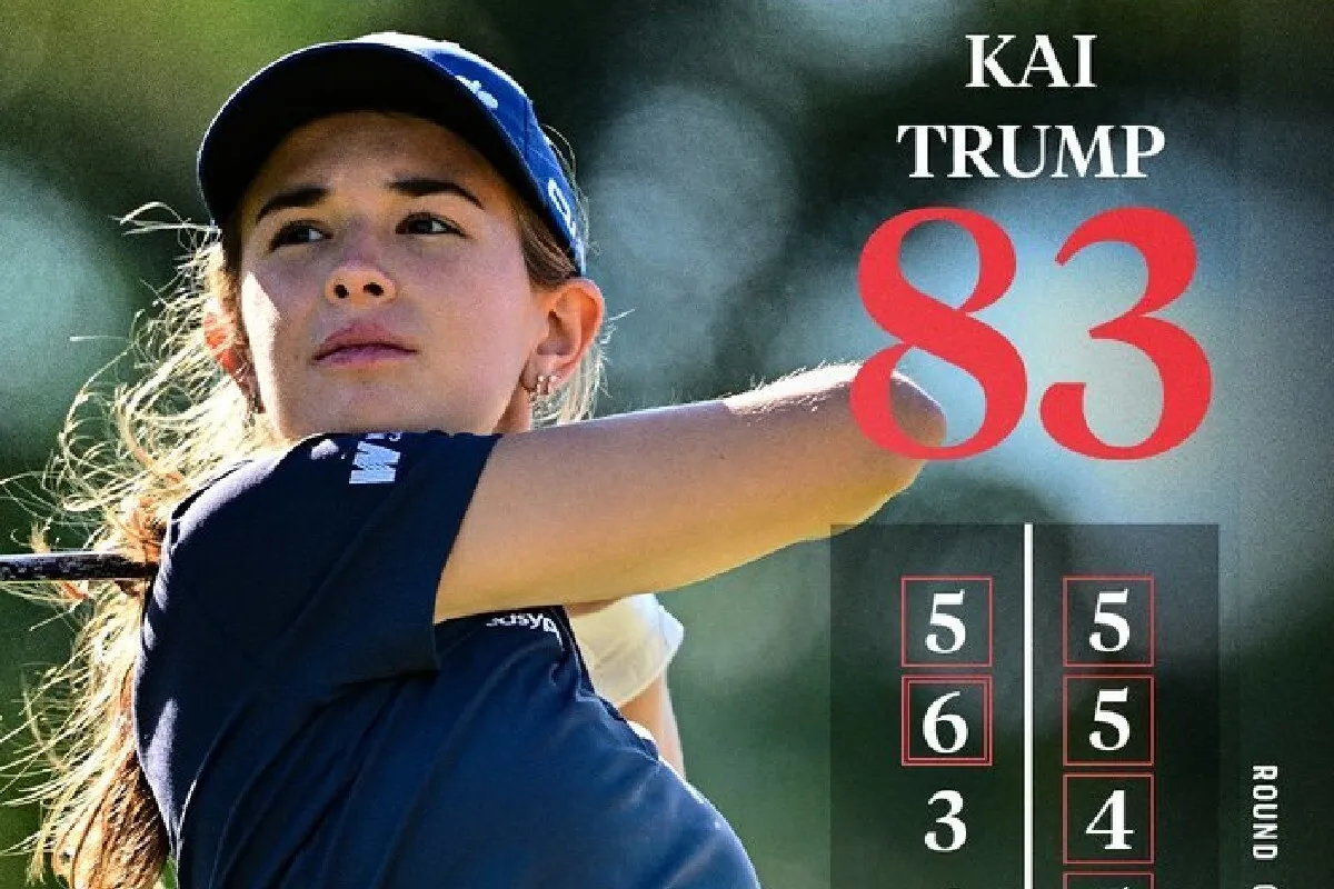 Nepoata lui Trump s-a clasat pe ultimul loc la debutul său în circuitul profesionist american