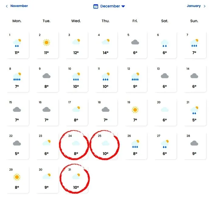 prognoza meteo craciun revelion