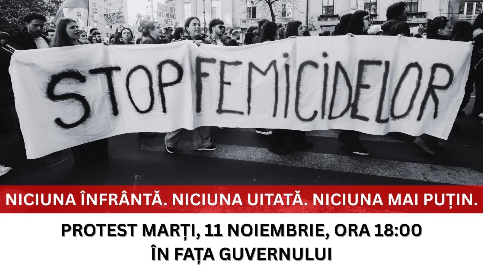 Centrul FILIA organizează un protest în Piața Victoriei din București, după crima din Teleorman: "Fiecare femeie ucisă este dovada unui sistem care a eșuat"