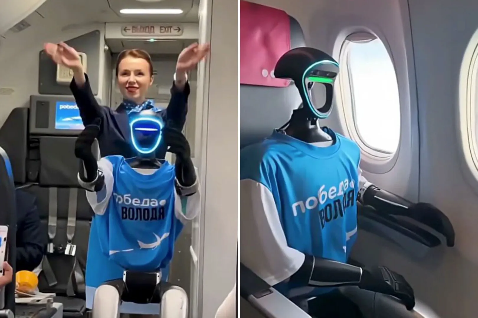 VIDEO Revoluție în aviație: Rusia a testat un robot umanoid în rolul de însoțitor de zbor