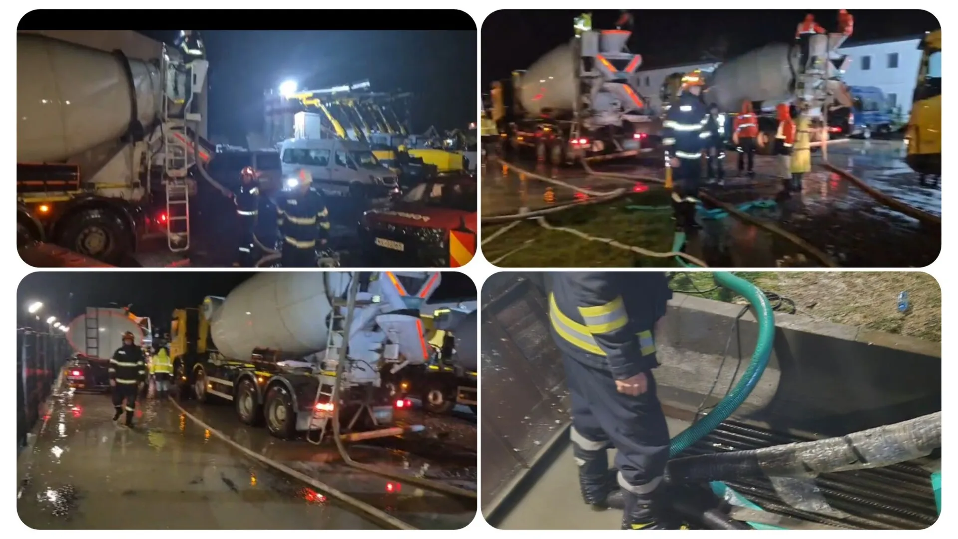 VIDEO Inundație pe Valea Oltului: Apa de 30-40 de cm pe carosabil