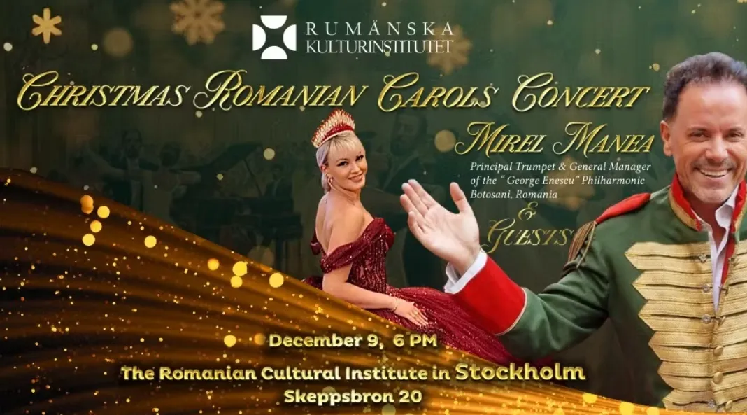 Colinde românești la Stockholm: Concert european de Crăciun în inima Suediei