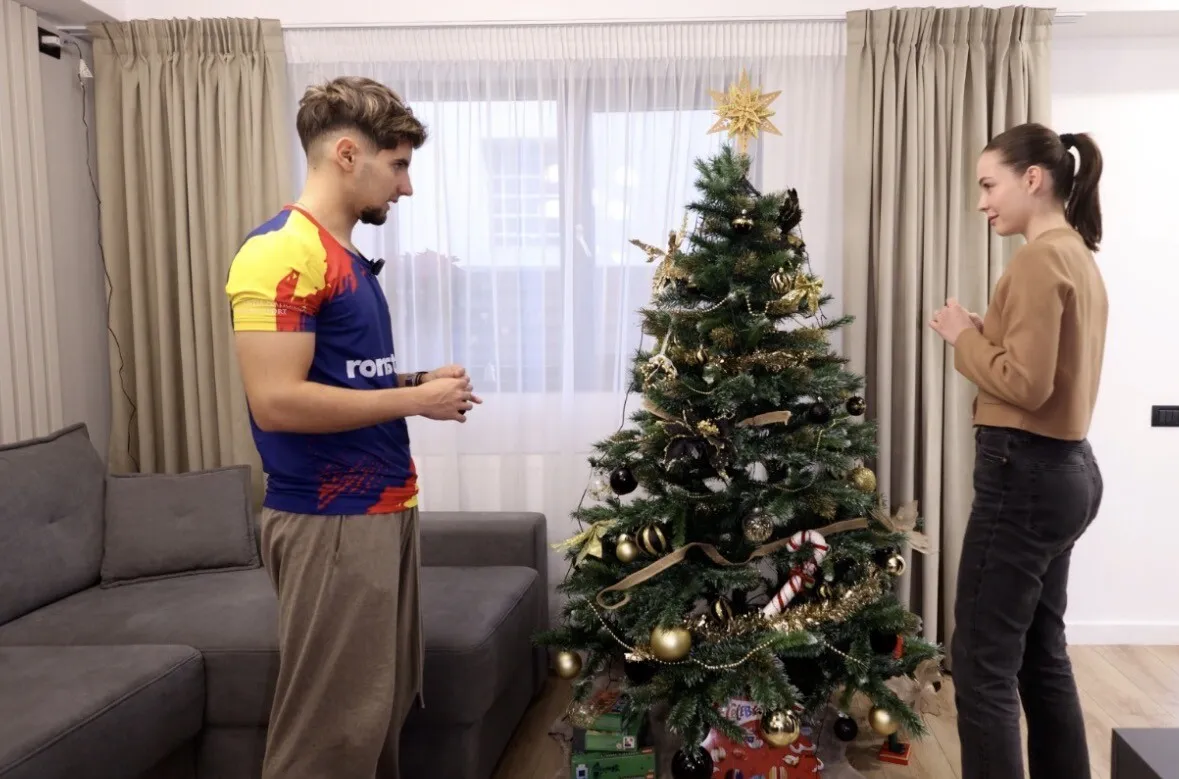 Eduard Ionescu, primul Crăciun alături de iubită