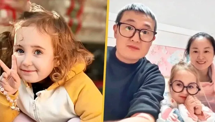 Părinții cu trăsături specifice chinezilor, iar copilul blond cu ochii mari și albaștri. Cum a fost posibil?