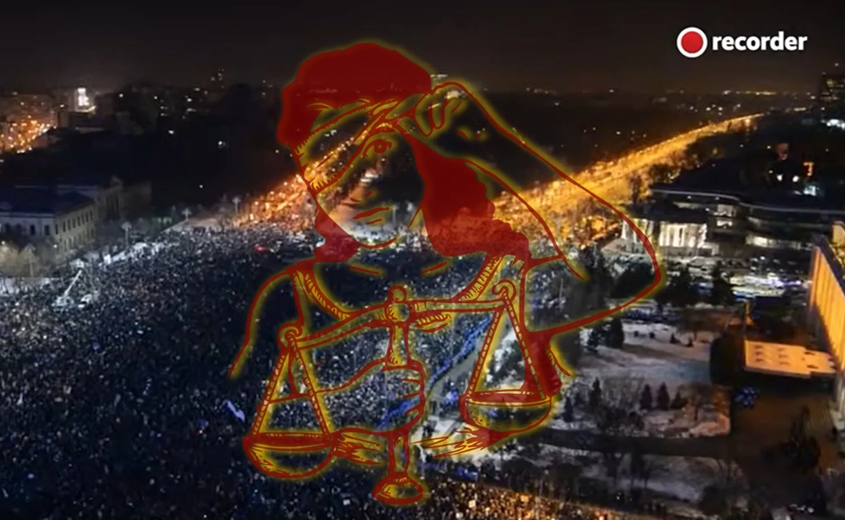Primul protest în stradă, după documentarul Recorder: „Independența justiției este pusă în pericol!”