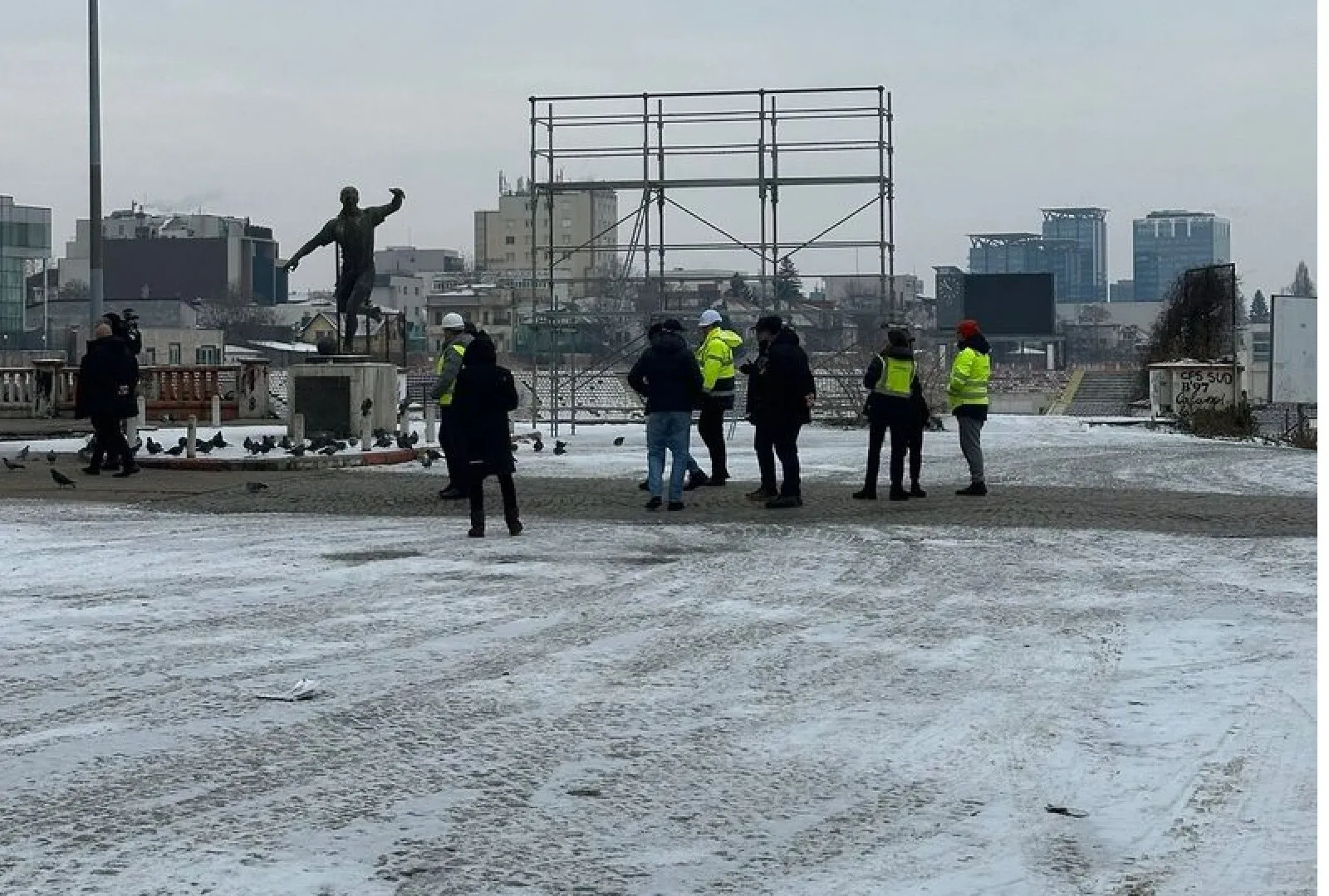 FOTO Au început oficial lucrările la noul stadion Dinamo