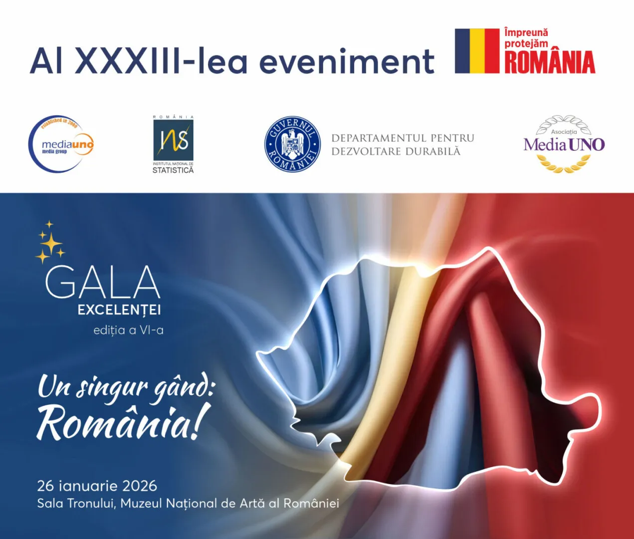 Personalități marcante ale României au fost premiate la Gala Excelenței 'Împreună protejăm România'
