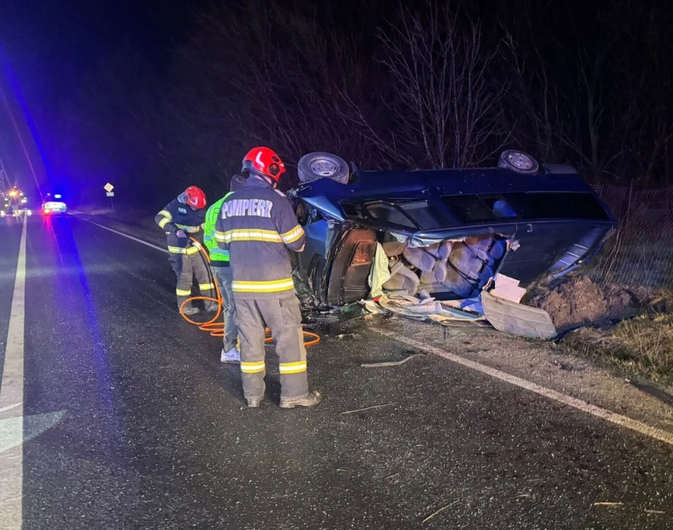 Impact fatal pe DN 1B, un mort şi şase persoane rănite după un accident grav