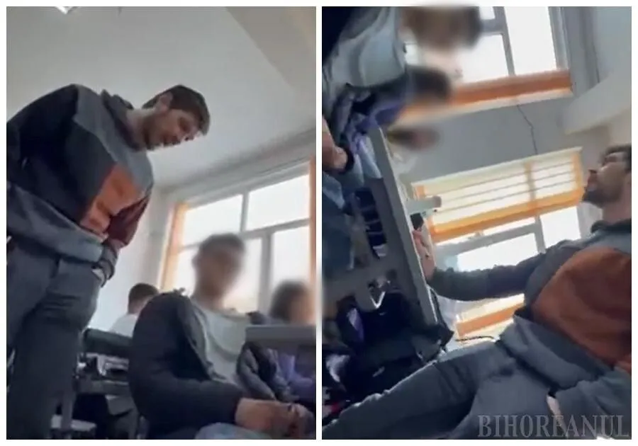 VIDEO Profesor din Bihor, filmat cum țipă și amenință un elev care îl sfidează că îi face reclamație - Cristi Danileț: Eu sunt de acord cu profesorul