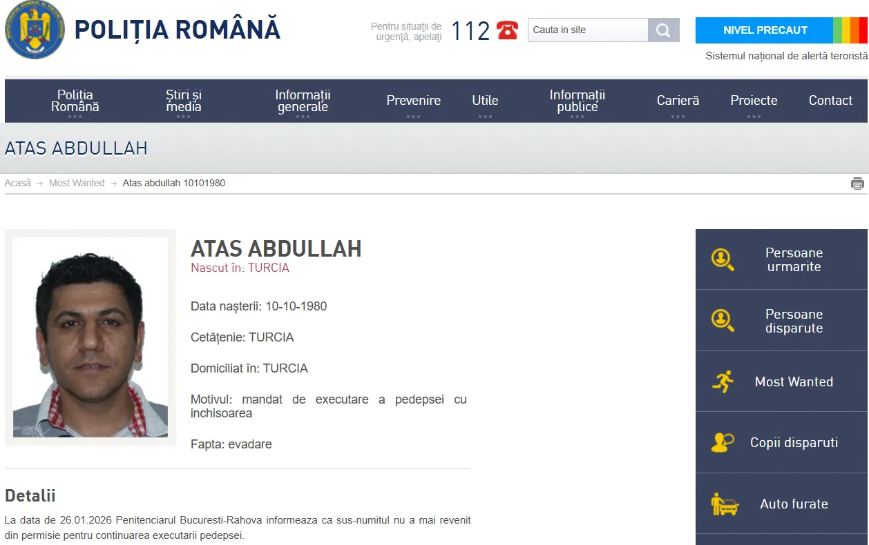 turc evadat urmarire turc evadat urmarire