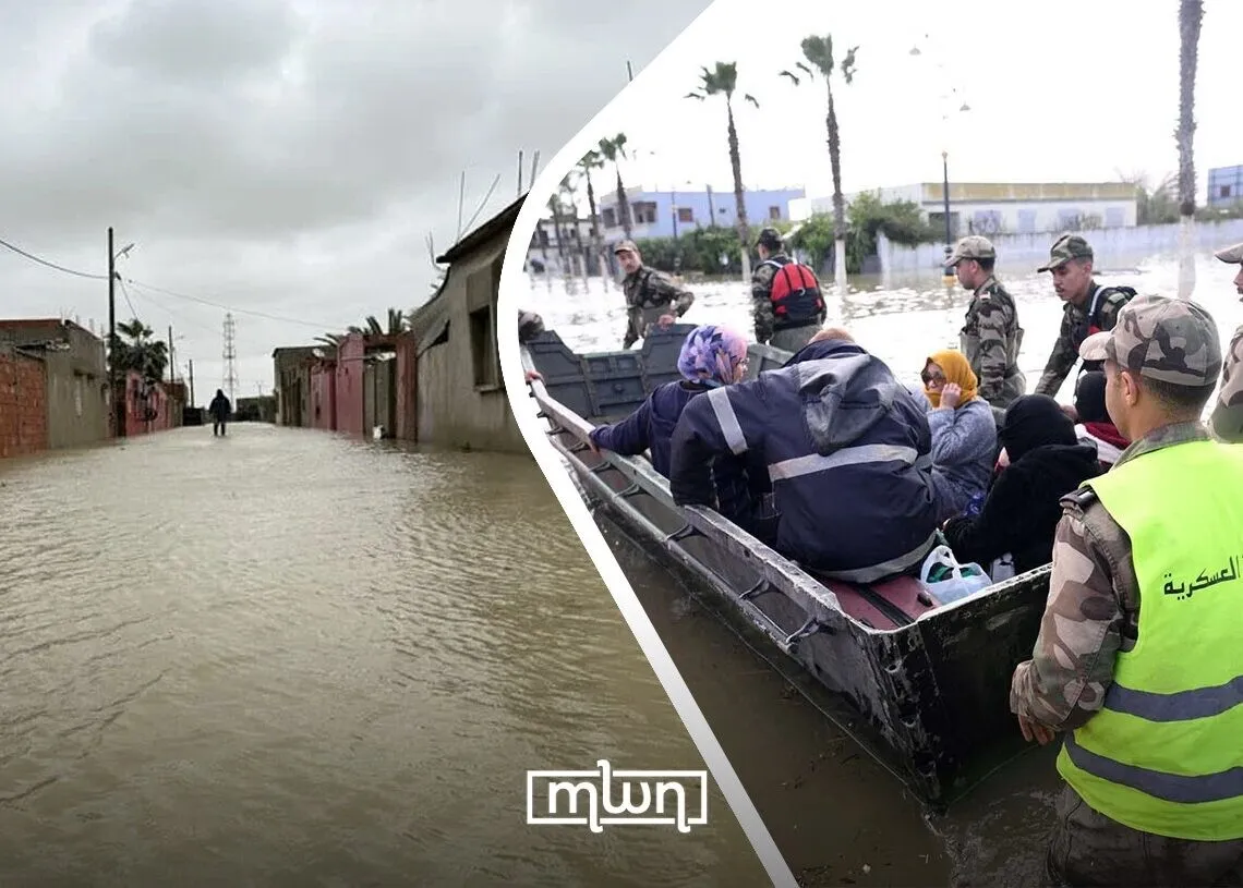 VIDEO Inundațiile au pus stăpânire pe Maroc. Mii de persoane au fost evacuate din calea apelor