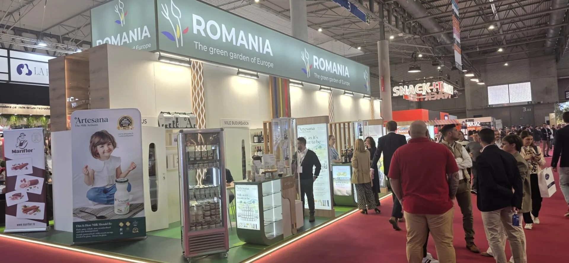 FOTO VIDEO Produsele românești ies în lume: 26 de companii, prezente la unul dintre cele mai mari târguri alimentare