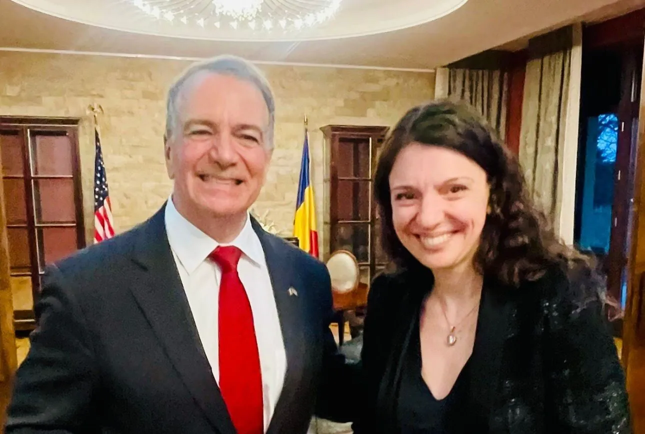 Clara Volintiru, secretar de stat MAE, întâlnire cu noul ambasador al SUA în România, Darryl Nirenberg